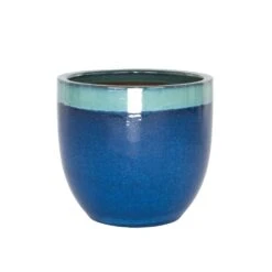 Woodlodge 32cm Sapphire Two Tone Egg Pot