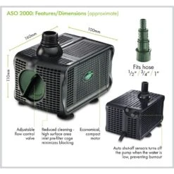 Blagdon 2000 Auto Shut-Off Water Feature Pump -Water N Plants Sales Store 5015368052931 3