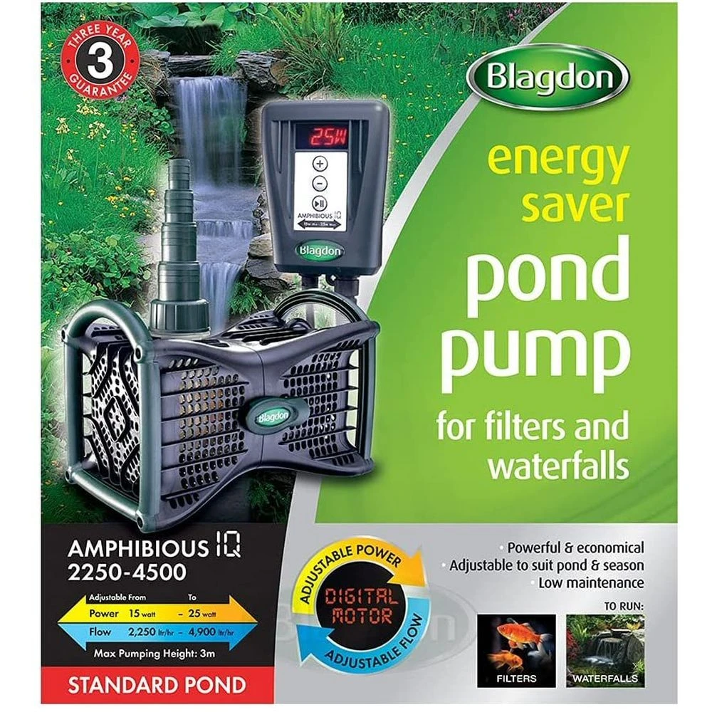 Blagdon Amphibious IQ 2250-4500 Pond Pump 4 Blagdon Amphibious IQ 2250-4500 Pond Pump - Image 2