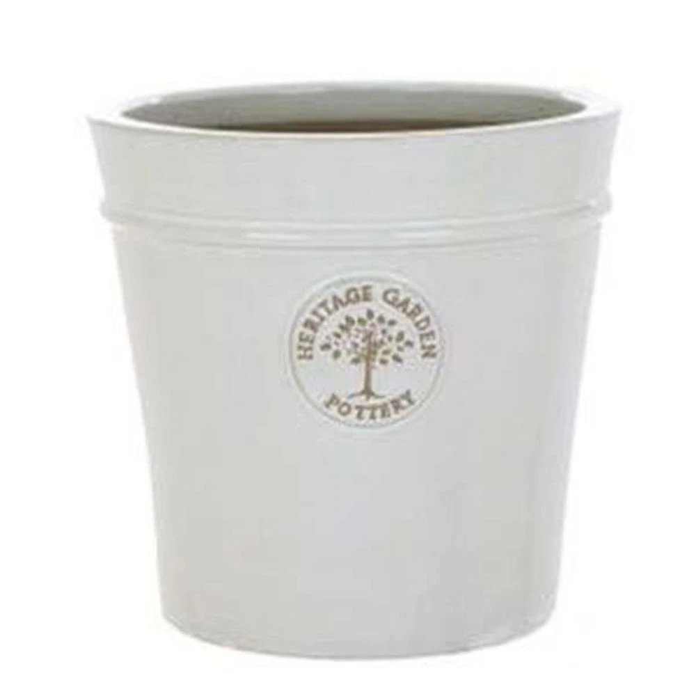 Woodlodge 41cm White / Cream Glazed Heritage Pot 3 Woodlodge 41cm White / Cream Glazed Heritage Pot