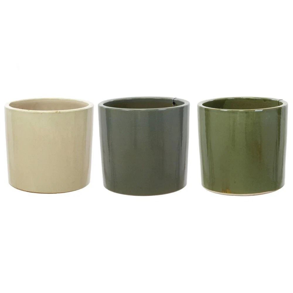 Woodlodge 38cm Conical Glazed Pot (Choice Of 3) 3 Woodlodge 38cm Conical Glazed Pot (Choice Of 3)