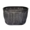 Woodlodge 51cm Rustic Pewter Ribbed Trough 2 Woodlodge 51cm Rustic Pewter Ribbed Trough -Water N Plants Sales Store 5021346490572