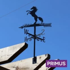 Primus Metal Rearing Horse Silhouette Weathervane -Water N Plants Sales Store 5023353266003 2