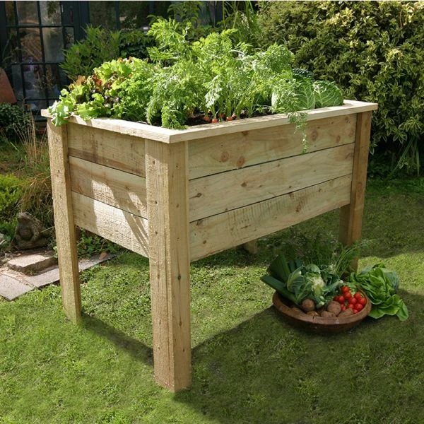 Zest 4 Leisure 1m Deep Root Wooden Planter 3 Zest 4 Leisure 1m Deep Root Wooden Planter