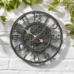 Outside In 12" Verdigris Newby Wall Clock -Water N Plants Sales Store 5050642006415 3