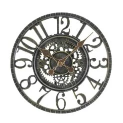 Outside In 12" Verdigris Newby Wall Clock
