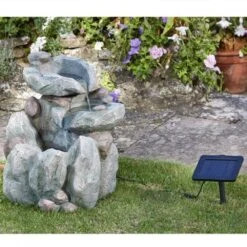 Smart Solar 51cm Rock Fall Solar Water Feature -Water N Plants Sales Store 5050642007931 3
