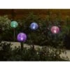 Smart Solar 35cm Crackle Globe Colour Changing Stake Lights (5 Pack)