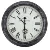 Outside In 12" Black Biarritz Clock -Water N Plants Sales Store 5050642016933