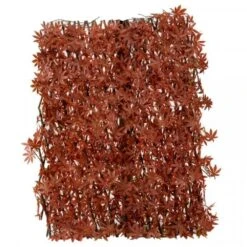 Faux Decor 180 X 60cm Artificial Red Acer Leaf Trellis