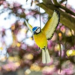 La Hacienda Hanging Metal Blue Tit In Flight 5 La Hacienda Hanging Metal Blue Tit In Flight -Water N Plants Sales Store 5055025558611 2
