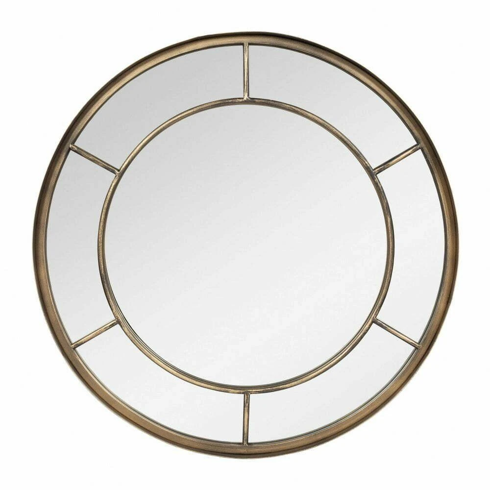 La Hacienda 60cm Valencia Round Steel Indoor/Outdoor Mirror 2 La Hacienda 60cm Valencia Round Steel Indoor/Outdoor Mirror
