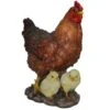 Vivid Arts 35cm Standing Hen With Chicks - XRL-HFAM-B -Water N Plants Sales Store 5055195016751