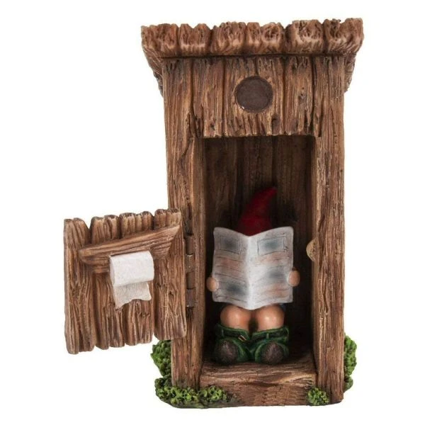 Vivid Arts 20cm Gnaughty Gnome In Outhouse 3 Vivid Arts 20cm Gnaughty Gnome In Outhouse