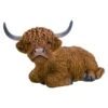 Vivid Arts 62cm Laying Highland Cattle - XRL-HLCL-B 1 Vivid Arts 62cm Laying Highland Cattle - XRL-HLCL-B -Water N Plants Sales Store 5055195035561