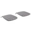 Kettler Cafe Roma Slate Checkered Seat Pads (1 Pair) 1 Kettler Cafe Roma Slate Checkered Seat Pads (1 Pair) -Water N Plants Sales Store 5057229187239