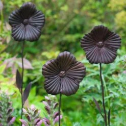 Wilstone 127cm Iron Poppy Flower Garden -Water N Plants Sales Store 5060345971767 3