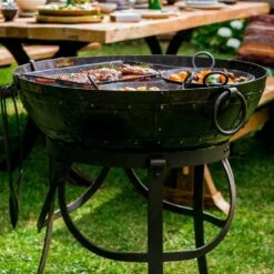 Kadai 80cm Recycled Firebowl With High & Low Stands -Water N Plants Sales Store 5060345972924 3 d31515b1 067a 4a81 85c7 87b45a69ec1c