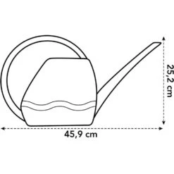 Elho 3.5 Litre Anthracite Aquarius Watering Can -Water N Plants Sales Store 8711904303723 3