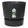 Elho 30cm Living Black Greenville Round Planter -Water N Plants Sales Store 8711904332358 310ae967 aeb1 4e5c beea 7e8bae300a93