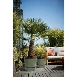 Elho 25cm Leaf Green Greenville Round Planter -Water N Plants Sales Store 8711904332433 4