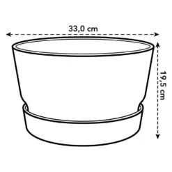 Elho 33cm Leaf Green Greenville Bowl Planter -Water N Plants Sales Store 8711904332464 3