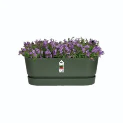 Elho 70cm Living Concrete Greenville Trough Long -Water N Plants Sales Store 8711904357764 3