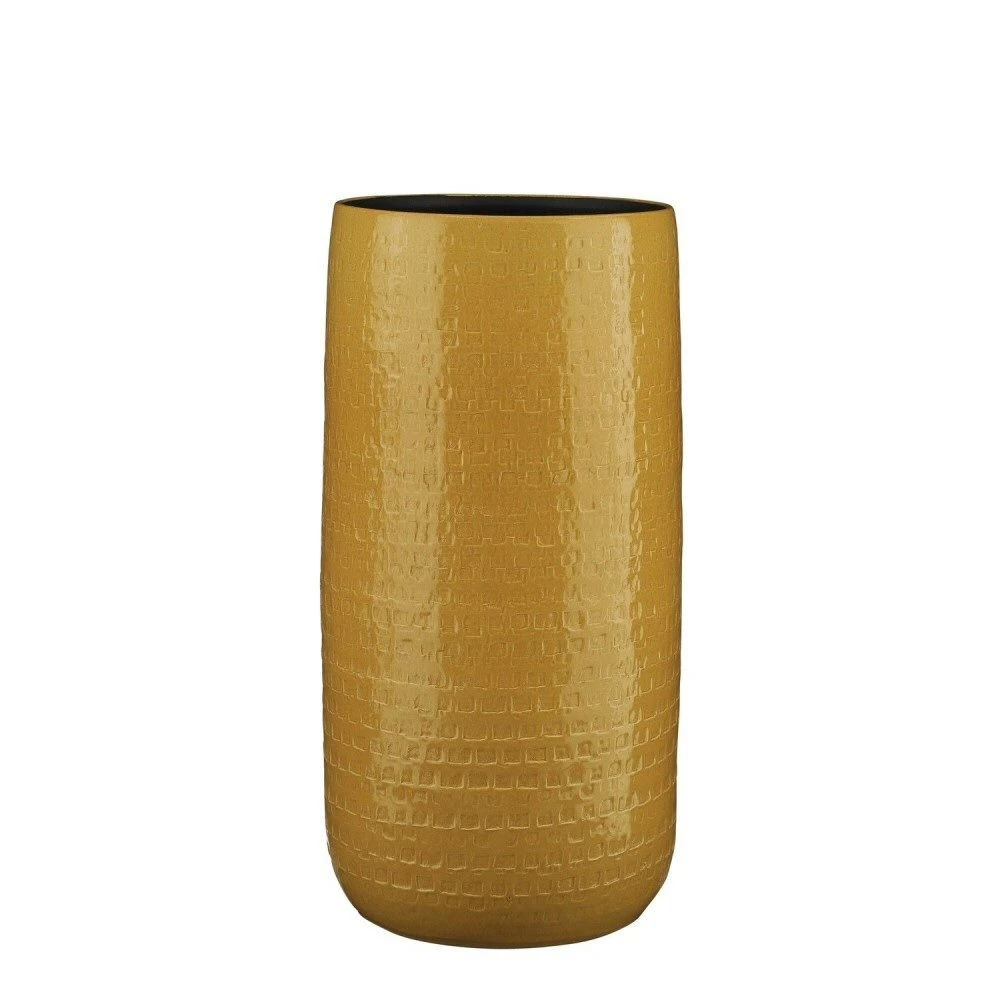 Edelman 50cm Ochre Yellow Floyd Ceramic Vase 3 Edelman 50cm Ochre Yellow Floyd Ceramic Vase